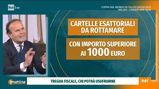 Cartelle esattoriali  Unomattina  23112022 [upl. by Ilellan]