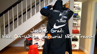 Jacket GRAIL Nike Off White Mercurial NRG Trench Coat Unboxing [upl. by Ajiam337]