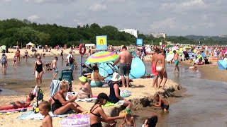 Gdańsk plaża 15072021 Jelitkowo Brzeźno [upl. by Yznel228]