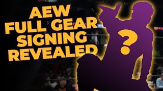 Huge AEW Full Gear Announcement Revealed [upl. by Acinahs]