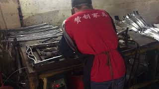 The Welding of Production in Stainless Steel Dining Room Chairs [upl. by Idnew]