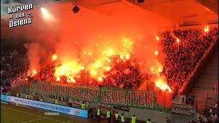 FC Erzgebirge Aue 30 1 FC Union Berlin 23122018  Choreo Pyroshow amp Support [upl. by Millman59]