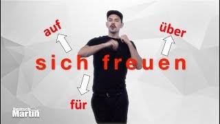 B 15 SICH FREUEN AUF  ÜBER  FÜR Vokabular [upl. by Averi]