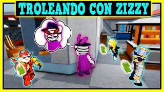 😅 TROLLEANDO con la SKIN de ZIZZY 🦓 MOMENTOS DIVERTIDOS en PIGGY 🐷  DEKUZAM 😝 [upl. by Shafer]