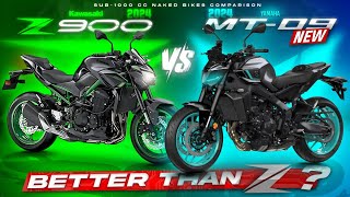 2024 Yamaha MT09 vs Kawasaki Z900 ┃ Is the New MT09 a Better Choice [upl. by Yespmed]