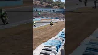 Jerez circuit moto 2 crash [upl. by Anurb]