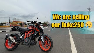 WE ARE SELLING OUR KTM DUKE250  TELUGU MOTOVLOG  veyron rider [upl. by Niram]