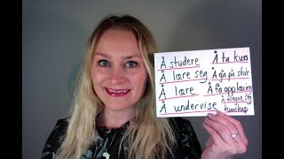 Video 257 Verb om å lære  studere [upl. by Keating531]