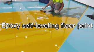 AB Two Component Selfleveling Epoxy Floor Paint for Garage And Workshop  IMS PAINT [upl. by Radack66]