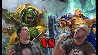 AoS Battle Ironjawz VS Stormcast [upl. by Letsirhc]