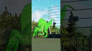 Brachiosaurus amp Spinosaurus amp Indominus Rex amp TRex shorts dinosaur jurassicworld [upl. by Saval238]