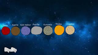 Dwarf Planets VS Asteroids Size Comparison [upl. by Corena]