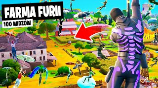 100 WIDZÓW na FARMĘ FURII w OG REMIX Fortnite [upl. by Treva]