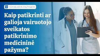 Ar galioja vairuotojo sveikatos medicininė pažyma [upl. by Eemiaj]