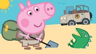 Peppa Pig Nederlands Compilatie Nieuwe Afleveringen ⭐ Mr de dinosaurus is kwijt ⭐ Tekenfilm [upl. by Netsrejk]