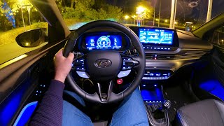 New HYUNDAI i20 N 2022  night POV test drive amp FULL REVIEW 204 HP [upl. by Pavla]