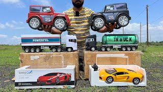 BigBig Thar Model Unboxing  Die Cast Tractor Tata Truck Racing Jeep School Bus JCB 3DX [upl. by Zohara140]