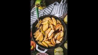 Baked Apple Slices with Brown Sugar and Cinnamon [upl. by Ymmak]