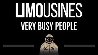 The Limousines • Very Busy People CC 🎤 Karaoke Instrumental Lyrics [upl. by Spratt]