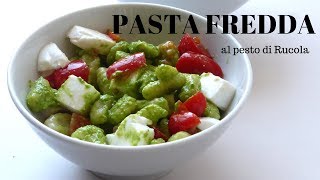 PASTA FREDDA al pesto di Rucola RICETTA FACILE con Malloreddus sardi  RICETTE DI GABRI [upl. by Anemij113]