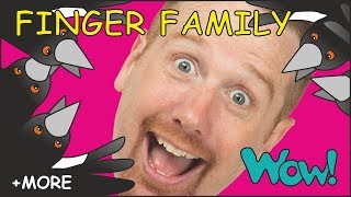 Finger Family with Steve and Maggie  MORE Family Stories for Kids  Wow English TV [upl. by Xenophon651]