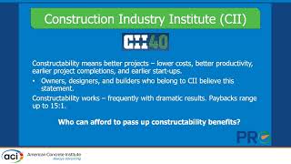 Industry Productivity and Constructability Initiatives [upl. by Adnuhsor]