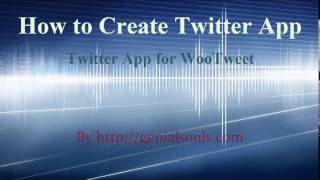 How To Create Twitter App [upl. by Ardnasac]