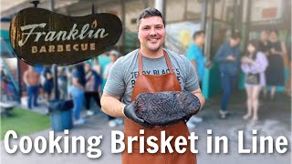 I Cooked a Brisket While Waiting in Line at Franklin Barbecue [upl. by Acirem]