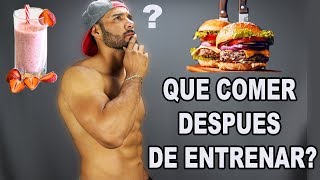 Que Comer Despues De Entrenar y Que Comer Para Bajar De Peso [upl. by Terpstra]