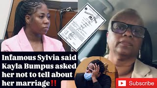 Kayla Bumpus tried to pay Youtuber Infamous Sylvia to not put out marriage to Shannon Jackson‼️ [upl. by Emirak246]