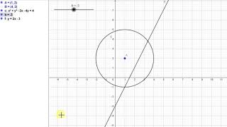 Ympyrän ja suoran leikkauspisteet [upl. by Cynthie]