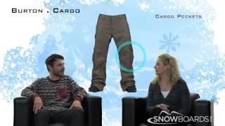 2014 Burton Cargo Mens Snowboard Pant Overview by SnowboardsDOTcom [upl. by Bogey488]