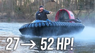 Reviving our Hovercraft with a 2X Horsepower Engine Swap It Rips [upl. by Miko]