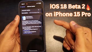 iOS 18 Dev Beta 2 on iPhone 15 pro  RCS  UI Changes  Battery Life  Bug fixs [upl. by Esinehs]