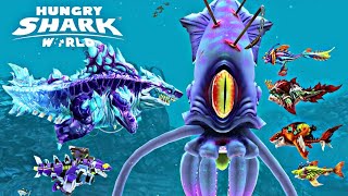 Hungry Shark World New Colossal Squid Boss  Shin Sharkjira Vs Colossal Squid Boss New Update 2024 [upl. by Grimbald573]