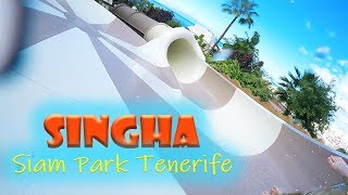 Singha Water Slide  Siam Park  Tenerife [upl. by Namie]