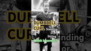 Dumbbell Curl Correct position shorts youtubeshorts biceps [upl. by Frankhouse668]