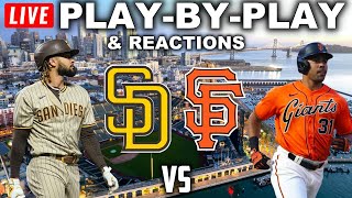 San Diego Padres vs San Francisco Giants  Live PlayByPlay amp Reactions [upl. by Leilah]