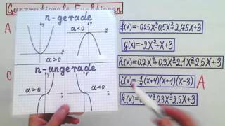 Ganzrationale Funktionen Verhalten in Unendlich und nahe Null Einführung Teil 2 [upl. by Tfat]