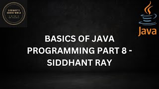 BASICS OF JAVA PROGRAMMING PART 8  SERIALISATION amp STREAMS  SIDDHANTS CODING WORLD [upl. by Harry]