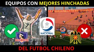 Los EQUIPOS con MEJORES HINCHADAS del FUTBOL CHILENO [upl. by Hellah]