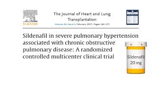 Sildenafil in severe pulmonary hypertension associated with chronic obstructive pulmonary disease [upl. by Elocn]