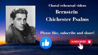 Bernstein Chichester Psalms 3 1 staff alto [upl. by Nodmac]