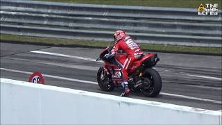 Andrea Dovizioso Sepang Test holeshot device [upl. by Ahsinuq]