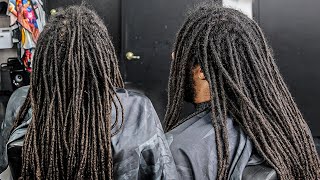 🔥TRANSFORMATION🔥 HE TRAVELED ACROSS THE WORLD FOR THIS HAIRCUT  LOC JOURNEY HAIRCUT TUTORIAL [upl. by Anthea]