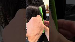 Textured bob haircut tutorial POV haircut hair bobstyle [upl. by Etiam]