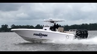 1000 HP Fountain 38 Center Console  One Wake [upl. by Meunier]