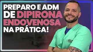 Preparo da DIPIRONA ENDOVENOSA  Passo a Passo 😮  Prof Rafa Albuquerque [upl. by Yemrej]