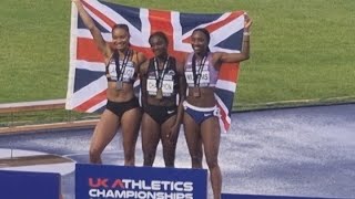 Dina Asher Smith won 100m gold at UK Athletics Championships 2023 athletics sprint 100m [upl. by Gracie]