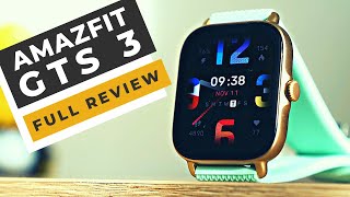 Amazfit GTS 3 Smartwatch Review All about the new Generation amp the new Features [upl. by Bornie]